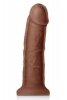 Ns Novelties COLOURS DUAL DENSITY 7 GIRTH DILDO BROWN - dildo (brązowe)